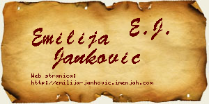 Emilija Janković vizit kartica